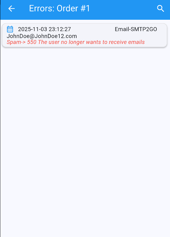 Error overview