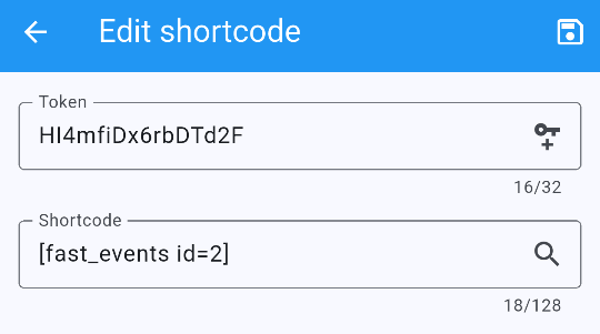 Edit shortcodes